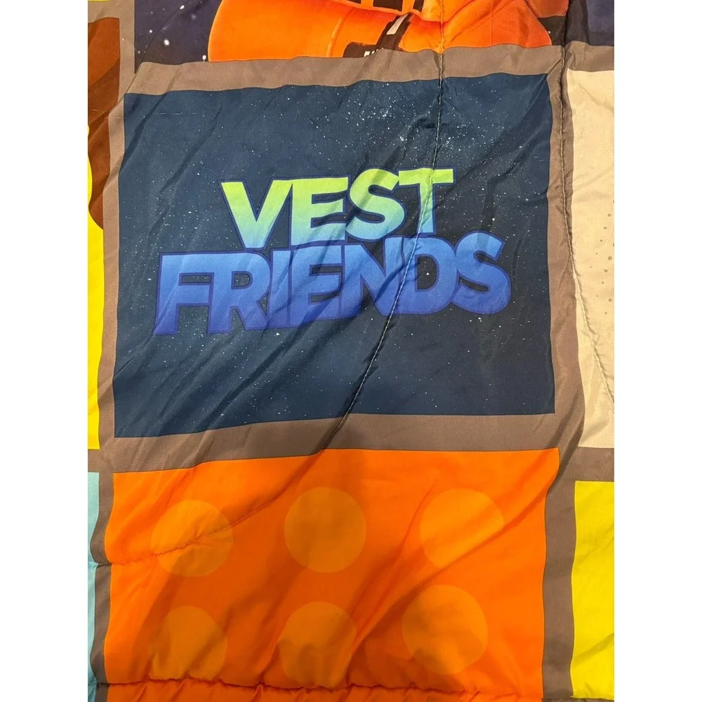 LEGO Movie 2 Vest Friends Twin Comforter Blanket Emmet Rex Kids Bedding 83x62